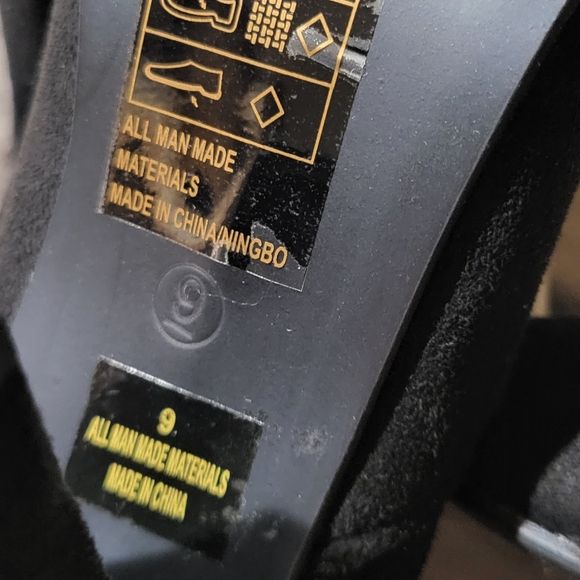 New Rue 21 Black Over the Knee Tie Heeled Boots - Picture 2 of 2